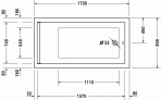 Starck vanna 170x90 cm 4