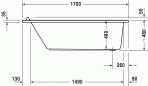 Starck vanna 170x90 cm 3