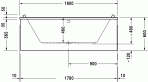 Starck vanna 180x90 cm 2