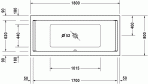 Starck vanna 180x80 cm 4