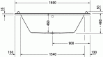 Starck vanna 180x80 cm 3