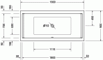 Starck vanna 190x90 cm 5