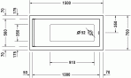 Starck vanna 150x70 cm 4