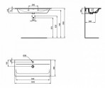 IS Connect air Vanity izlietne 104 cm, Balta 4