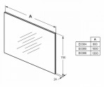 Connect Space spogulis 130 cm 2