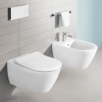 Subway 2.0 direct flush piekaramais WC ar SC SLIM vāku un CeramicPlus 10