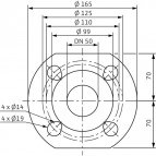 Насос Wilo Stratos 50 / 1-16 DN50 F 40-1250W 230V 50Hz PN6 / 10 3