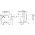 Sūknis Wilo Stratos 50/1-16 DN50 F 40-1250W 230V 50Hz PN6/10 2