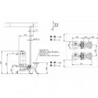 Sūknis Wilo-RexaFIT V05DA-124/EAD1-2-T0011-540-O DN50 1.5kW 380V 50Hz 3