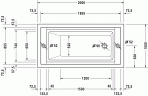 Sundeck vanna 200x100 cm 3