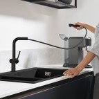 Talis M54 izlietnes maisītājs 270, izvelk. sn.,1jet, Matt Black 4