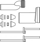 TECE WC savienošanas komplekts 25 mm, DN 90 2