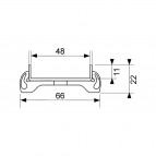 TECEdrainline bezšuvju kanāls “plate” dušas teknei, taisns, 700 mm 4