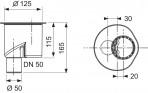 TECEdrainline noteka “vertical”, DN 50 3