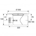 TECEdrainpoint S notece DN 100, ar Seal System 2