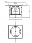 H&L elements uzstādāms ar PVC rāmi ar sauso sifonu Primus blue d110 mm 2