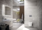 Панель управления туалетом TECEsquare II, сатиновое стекло - серый 3