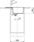 Tectonite S2D 611-62 virtuves izlietne, 620x500 mm, Manuāla vadība 6