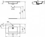 Ideal Standard Eurovit izlietne 71 cm, Balta 3