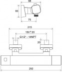 Термостатический смеситель для душа 10° Free TD F 033.00, хром 2