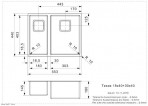 Texas L 18x40/30x40 RIGHT кухонная раковина 2
