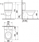 Tigo WC pods ar universālu izvadu 3