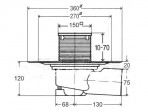 Traps ar flanci  horizontāls DN 70 2