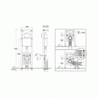 Triomont XS Vario WC rāmis, mehānisks 2