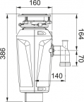 Elite Slim 125 pārtikas atkritumu smalcinātājs 1.25 HP 4