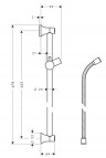 Unica'Classic dušas stienis 0.65 m 2