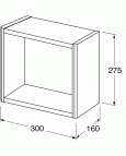 Uzglabāšanas kārba Graphic - 30 cm, balta 3