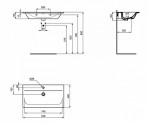 IS Connect air Vanity izlietne 84 cm, Balta 7