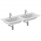 Connect Air dubultā Vanity Izlietne 124 cm, Balta 2