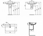 Connect Air CUBE izlietne 65 cm, Balta 2