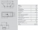 Vanna Conoduo 180x80 cm, ar ECF/FAS, alpine white 2