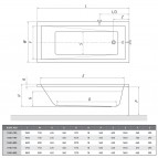 Vanna KUBIC NEO SLIM 150x70 cm 6