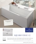 SQUARO EDGE 12 Ванна 170x75 см с сифоном и ножками, белый Quaryl®