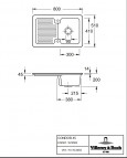 V&B Condor 45 кухонная мойка, CERAMIC, 800x510mm, manual 4