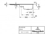 V&B Flavia 60 virtuves izlietne,CERAMIC White Alpin,1010x510mm,manual 5