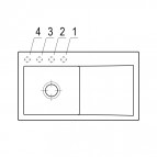 V&B Subway Style 50 кухонная мойка, CERAMIC, 900x510mm, manual (L) 5