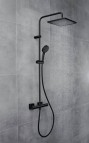 Vernis Shape Blend 240 1jet Showerpipe dušas sistēma, matēta melna 11
