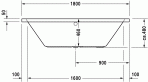 Vero vanna 180x80 cm 3