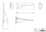 ViCare invalīdu atbalsta rokturis 750 mm, Hroms 2