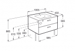 Victoria Basic izlietnes skapis 100 cm 3