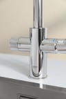 Virtuves izlietnes maisītājs ar filtru Grohe Blue Pure BauCurve, Hroms 3