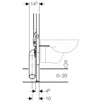 WC iebūvējamā sistēma Duofix Sigma 8 cm biezums, 112 cm 5