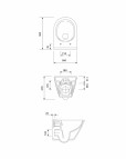 Cersanit C15 City tualetes pods + rāmis + SC vāks   4