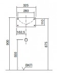 WT.IC325 izlietne 32.5 cm 2