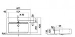 WT.PR600H izlietne 60x43 cm 2