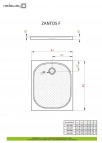 Zantos F душевой поддон 100x80 см 3